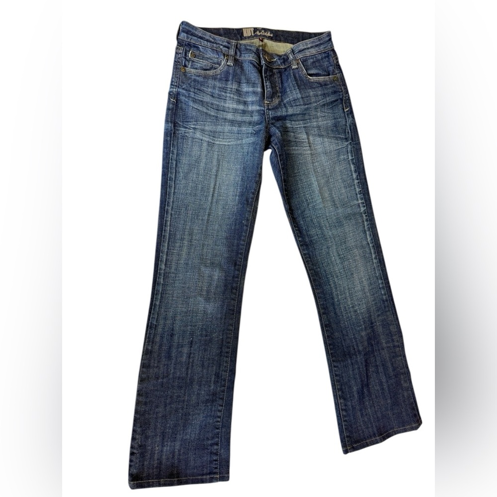 Kut from the Kloth Blue Jeans Size 4 Blue Wash Straight Leg‎ Retro 90's Y2K